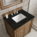 Bristol 30" Single Vanity, Saddle Brown, w/ 3 CM Phantome Eclos Top