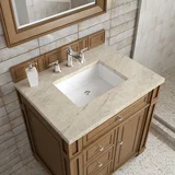 Bristol 30" Single Vanity, Saddle Brown, w/ 3 CM Tajnar Eclos Top