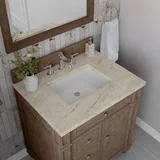Bristol 30" Single Vanity, Whitewashed Walnut, w/ 3 CM Tajnar Eclos Top