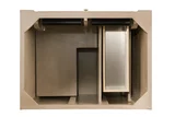 Bristol 30" Single Vanity Cabinet, Whitewashed Walnut