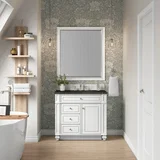 Bristol 36" Single Vanity, Bright White, w/ 3 CM Phantome Eclos Top