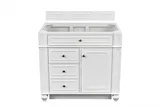 Bristol 36" Single Vanity Cabinet, Bright White