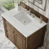 Bristol 36" Single Vanity, Saddle Brown w/ 3 CM Ethereal Noctis Silestone Top