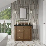 Bristol 36" Single Vanity, Saddle Brown, w/ 3 CM Phantome Eclos Top