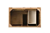 Bristol 36" Single Vanity Cabinet, Saddle Brown