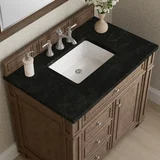 Bristol 36" Single Vanity, Whitewashed Walnut, w/ 3 CM Phantome Eclos Top