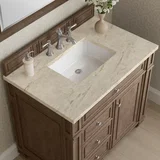 Bristol 36" Single Vanity, Whitewashed Walnut, w/ 3 CM Tajnar Eclos Top