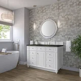 Bristol 48" Single Vanity, Bright White, w/ 3 CM Phantome Eclos Top