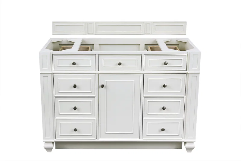 Bristol 48" Single Vanity Cabinet, Bright White