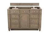 Bristol 48" Single Vanity Cabinet, Whitewashed Walnut