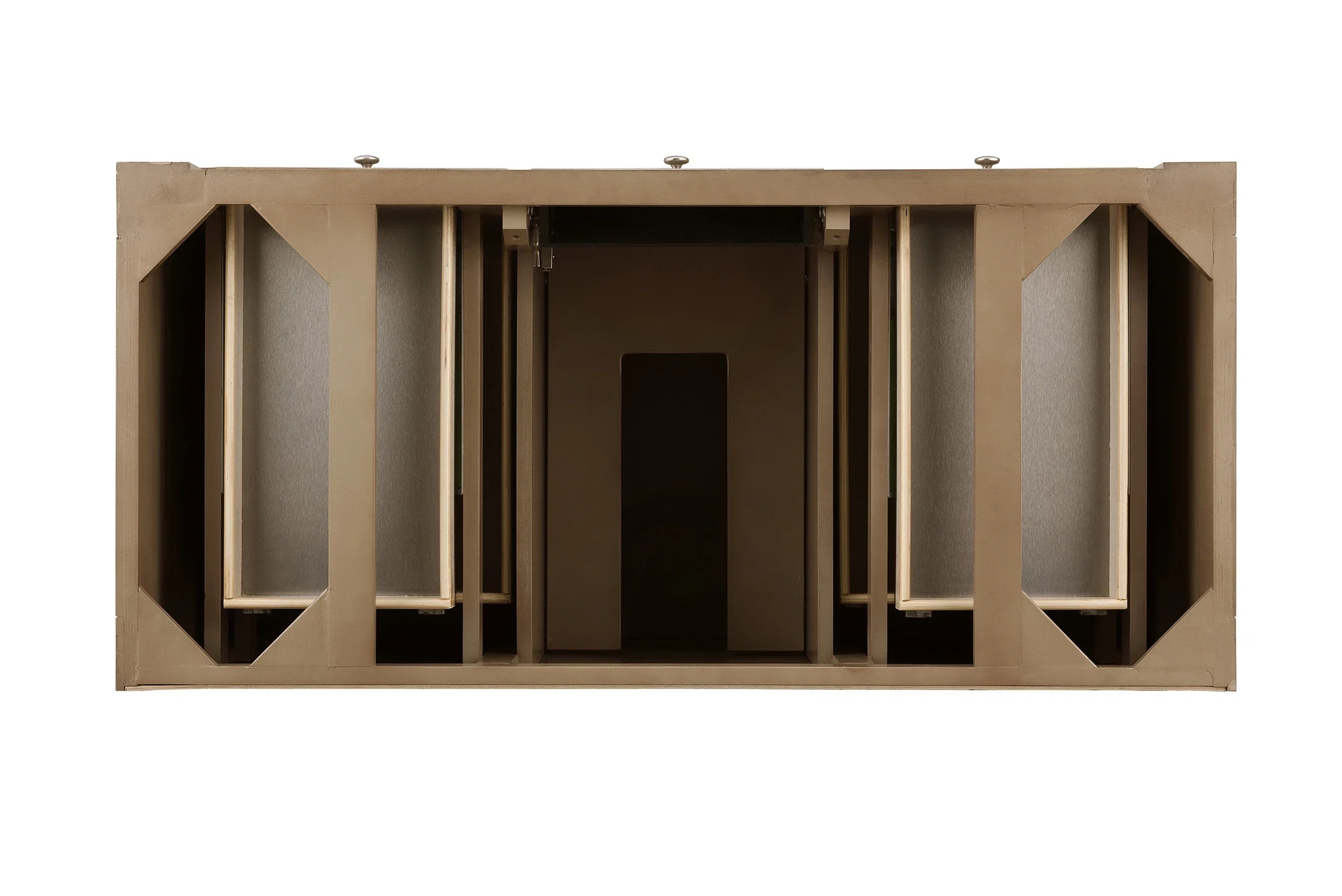 Bristol 48" Single Vanity Cabinet, Whitewashed Walnut