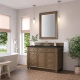 Bristol 48" Single Vanity, Saddle Brown, w/ 3 CM Phantome Eclos Top