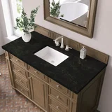 Bristol 48" Single Vanity, Saddle Brown, w/ 3 CM Phantome Eclos Top