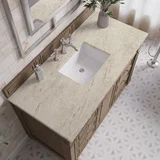 Bristol 48" Single Vanity, Whitewashed Walnut, w/ 3 CM Tajnar Eclos Top