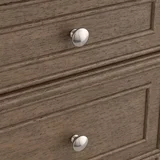 Bristol 48" Single Vanity, Whitewashed Walnut w/ 3 CM Parisien Bleu Silestone Top w/ FreePower Wireless Charger