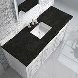 Bristol 60" Single Vanity, Bright White, w/ 3 CM Phantome Eclos Top