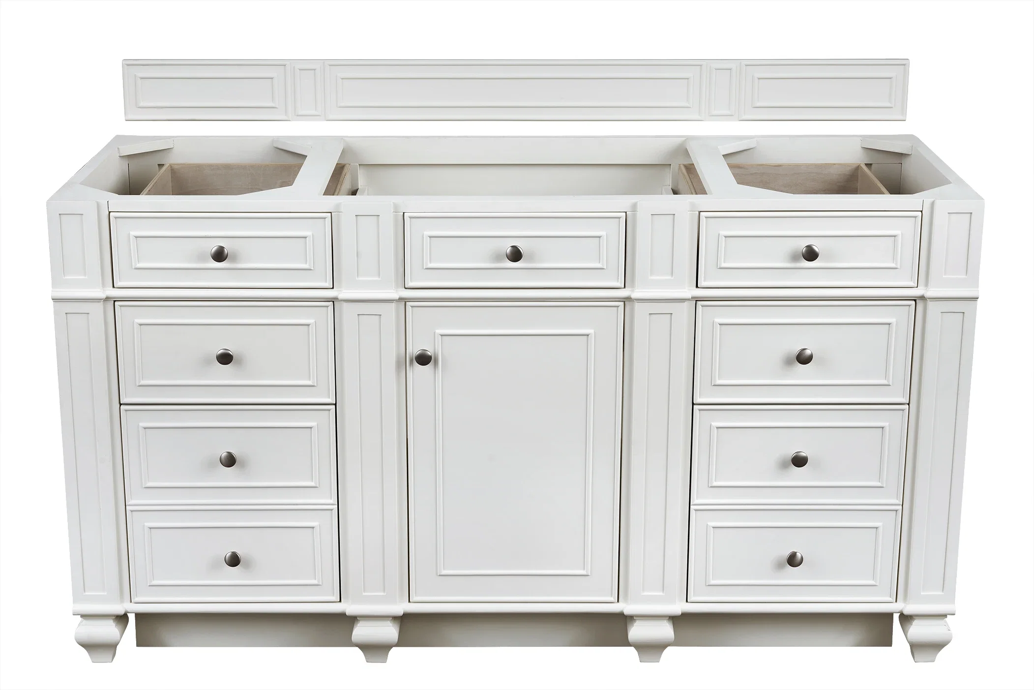 Bristol 60" Single Vanity Cabinet, Bright White