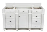 Bristol 60" Single Vanity Cabinet, Bright White