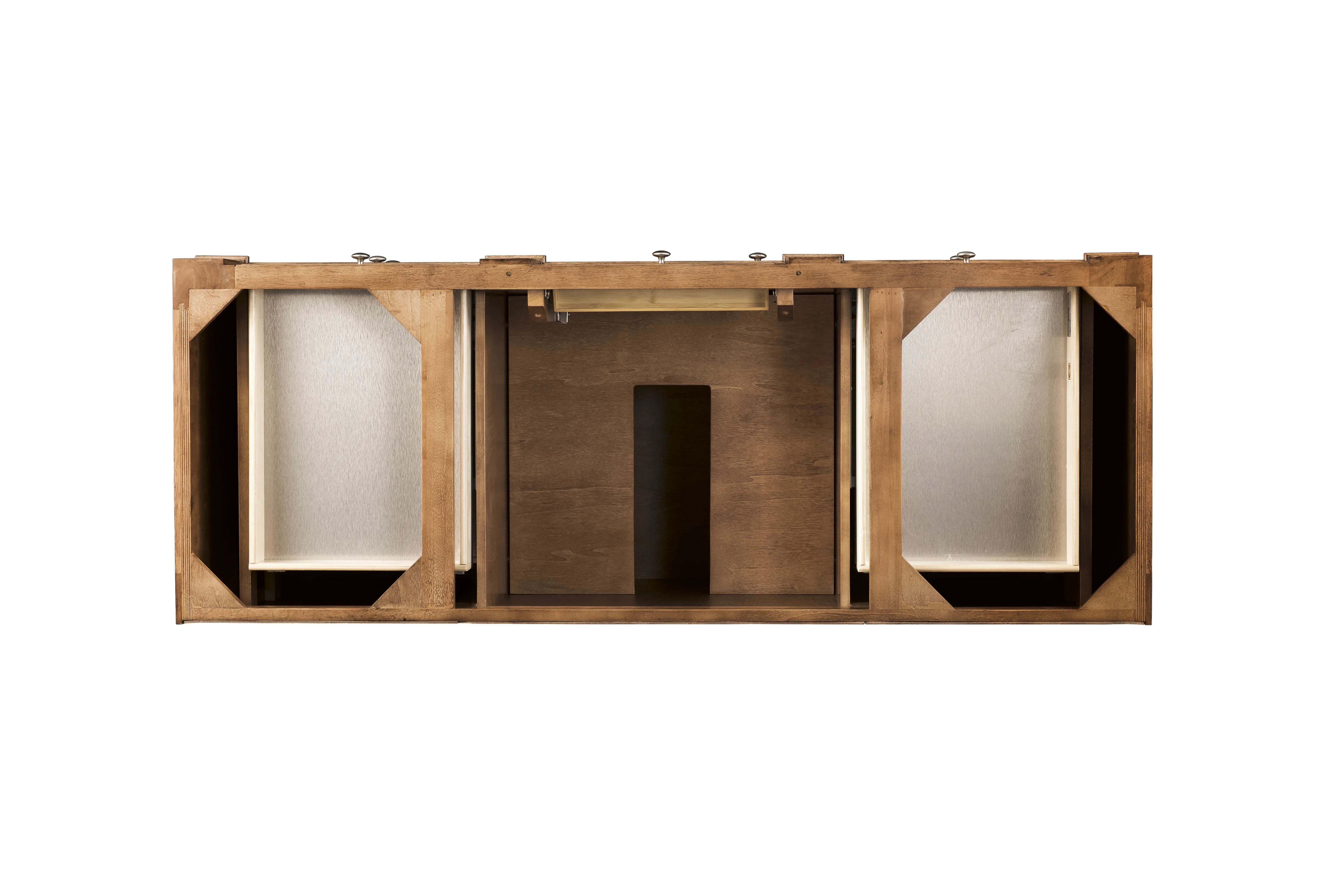 Bristol 60" Single Vanity Cabinet, Saddle Brown
