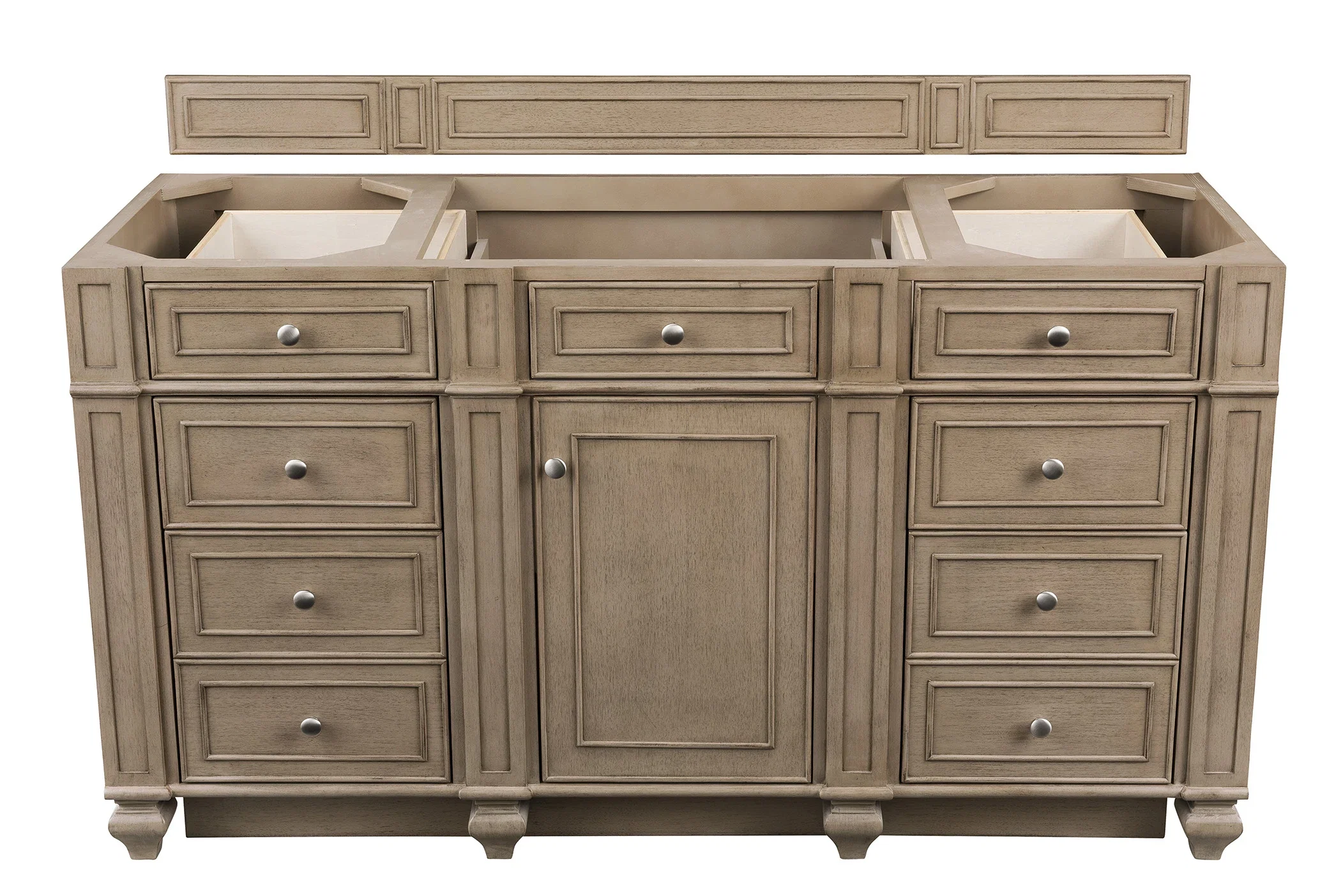 Bristol 60" Single Vanity Whitewashed Walnut