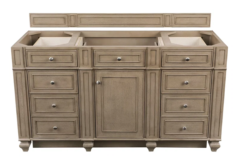Bristol 60" Single Vanity Whitewashed Walnut