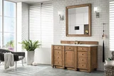 Bristol 60" Single Vanity, Saddle Brown w/ 3 CM Ethereal Noctis Silestone Top w/FreePower Wireless Charger