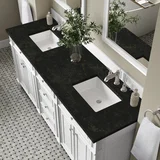 Bristol 72" Double Vanity, Bright White, w/ 3 CM Phantome Eclos Top