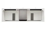 Bristol 72" Double Vanity, Bright White w/ 3 CM Eternal Jasmine Pearl Silestone Top w/FreePower Wireless Charger