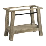Auburn 36" Single Sink Console, Weathered Timber w/ Black Matte Mineral Composite Stone Top