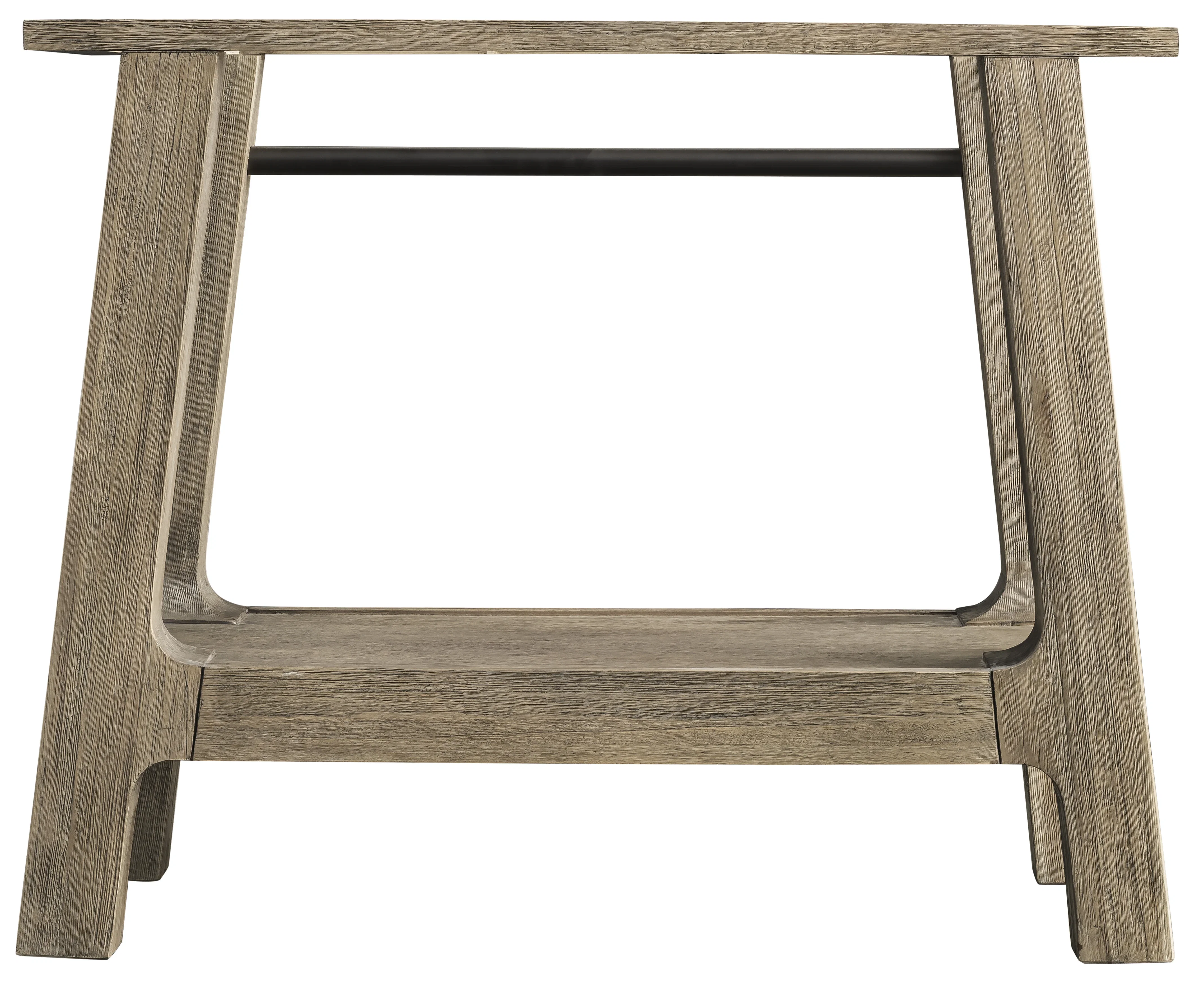 Auburn 36" Single Sink Console, Weathered Timber w/ Black Matte Mineral Composite Stone Top