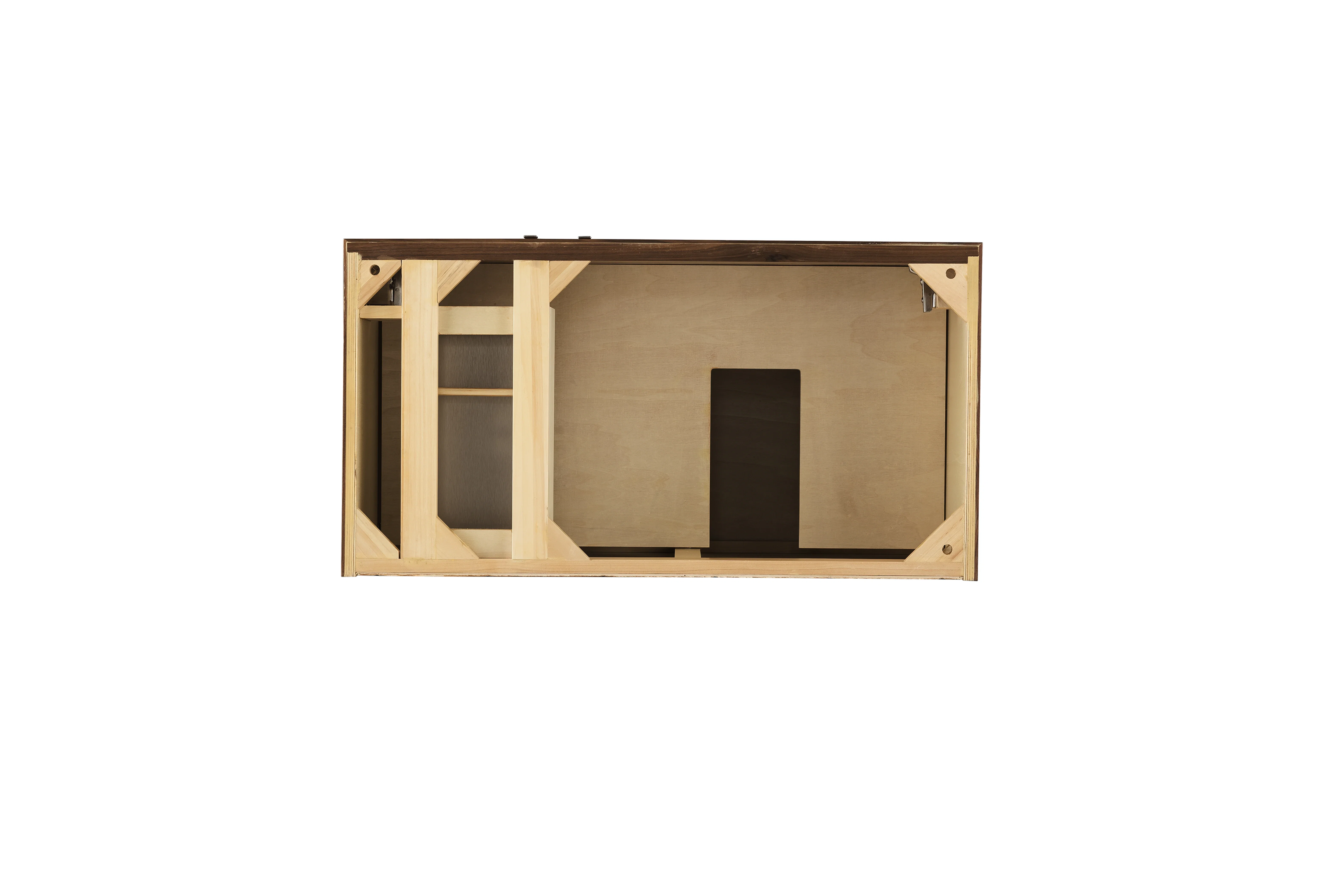 Linear 36" Single Vanity Cabinet, Mid-Century Walnut