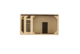 Linear 36" Single Vanity Cabinet, Mid-Century Walnut