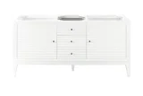 Linear 59" Double Vanity, Glossy White