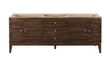 Linear 72" Double Vanity, Mid-Century Walnut