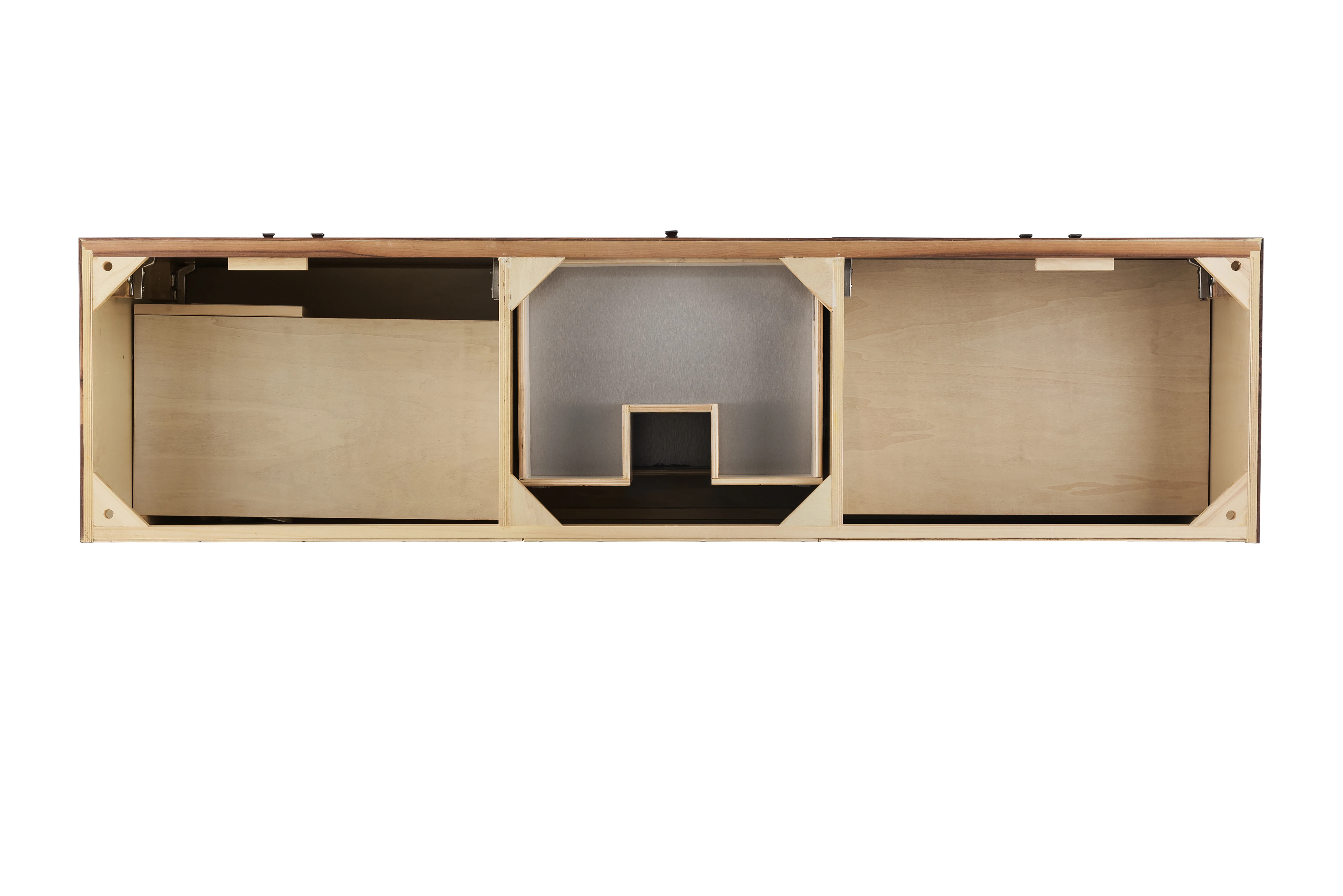 Linear 72" Double Vanity, Mid-Century Walnut