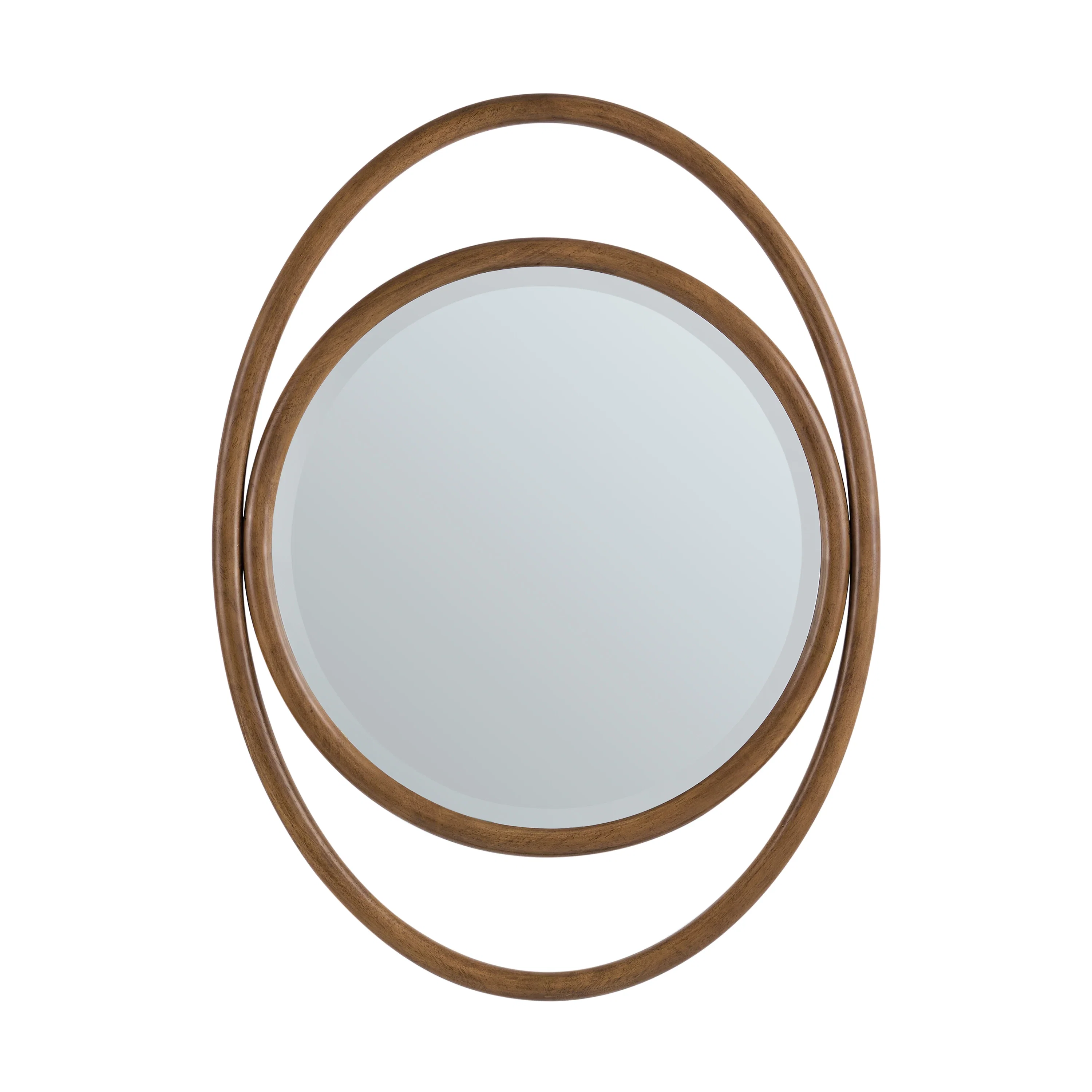 Esca 28" Mirror, Mid-Century Walnut