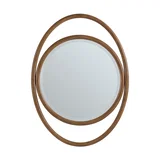 Esca 28" Mirror, Mid-Century Walnut