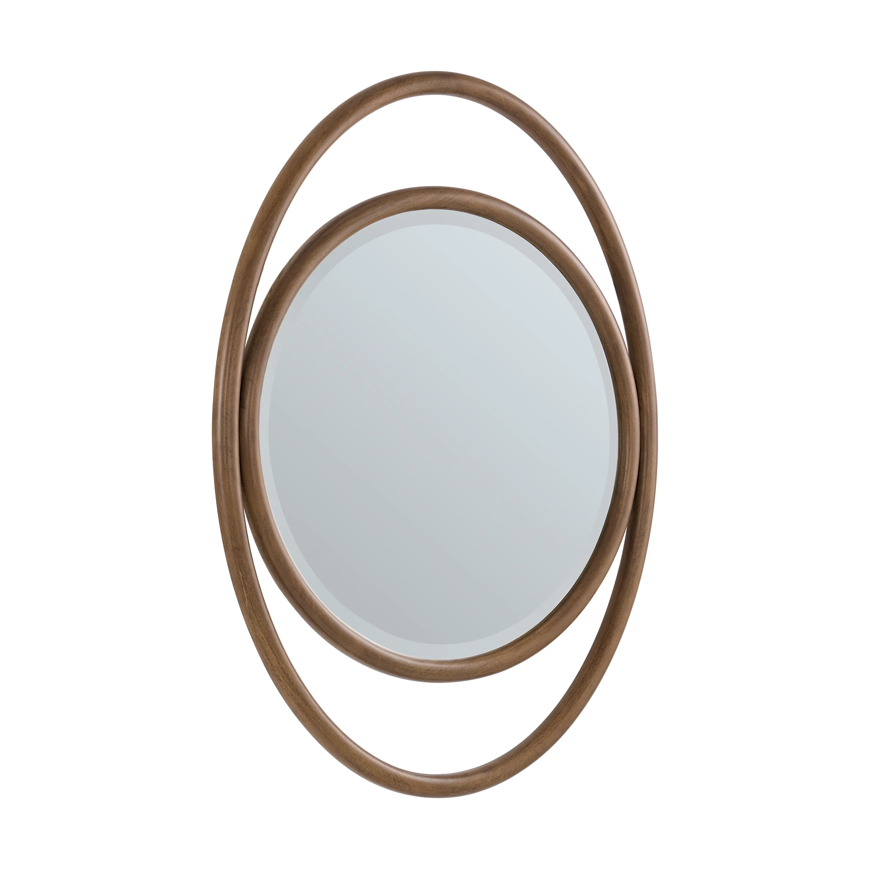 Esca 28" Mirror, Mid-Century Walnut