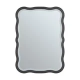 Rowyn Wavy 28" Mirror, Carbon Oak