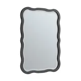 Rowyn Wavy 28" Mirror, Carbon Oak