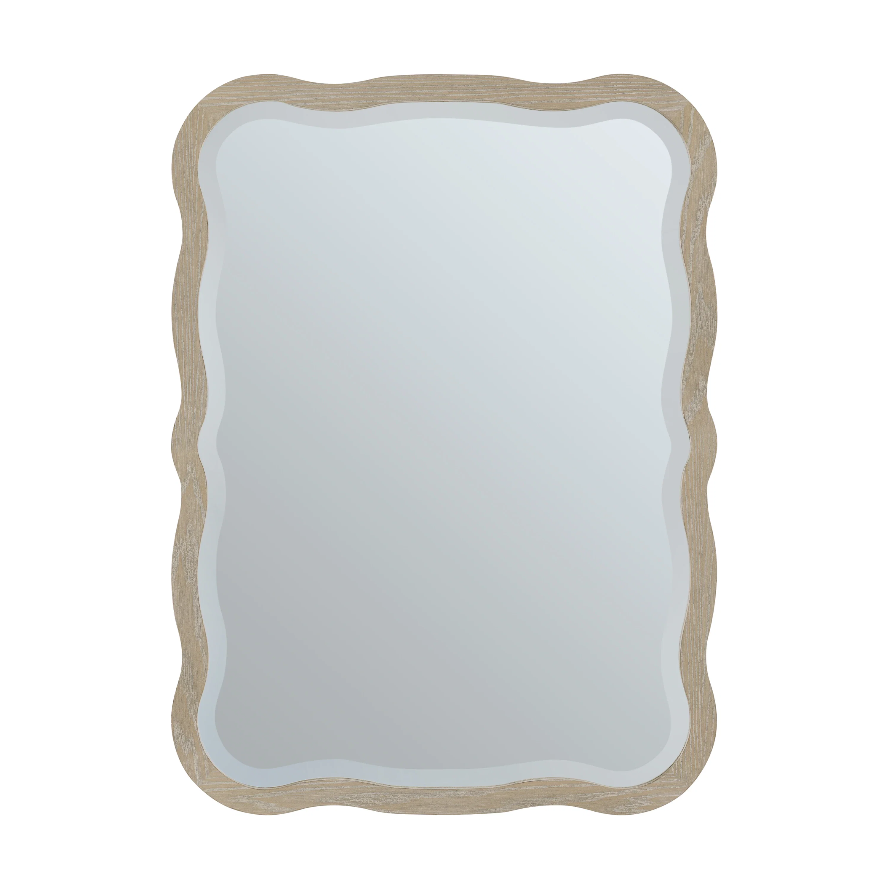 Rowyn Wavy 28" Mirror, Natural