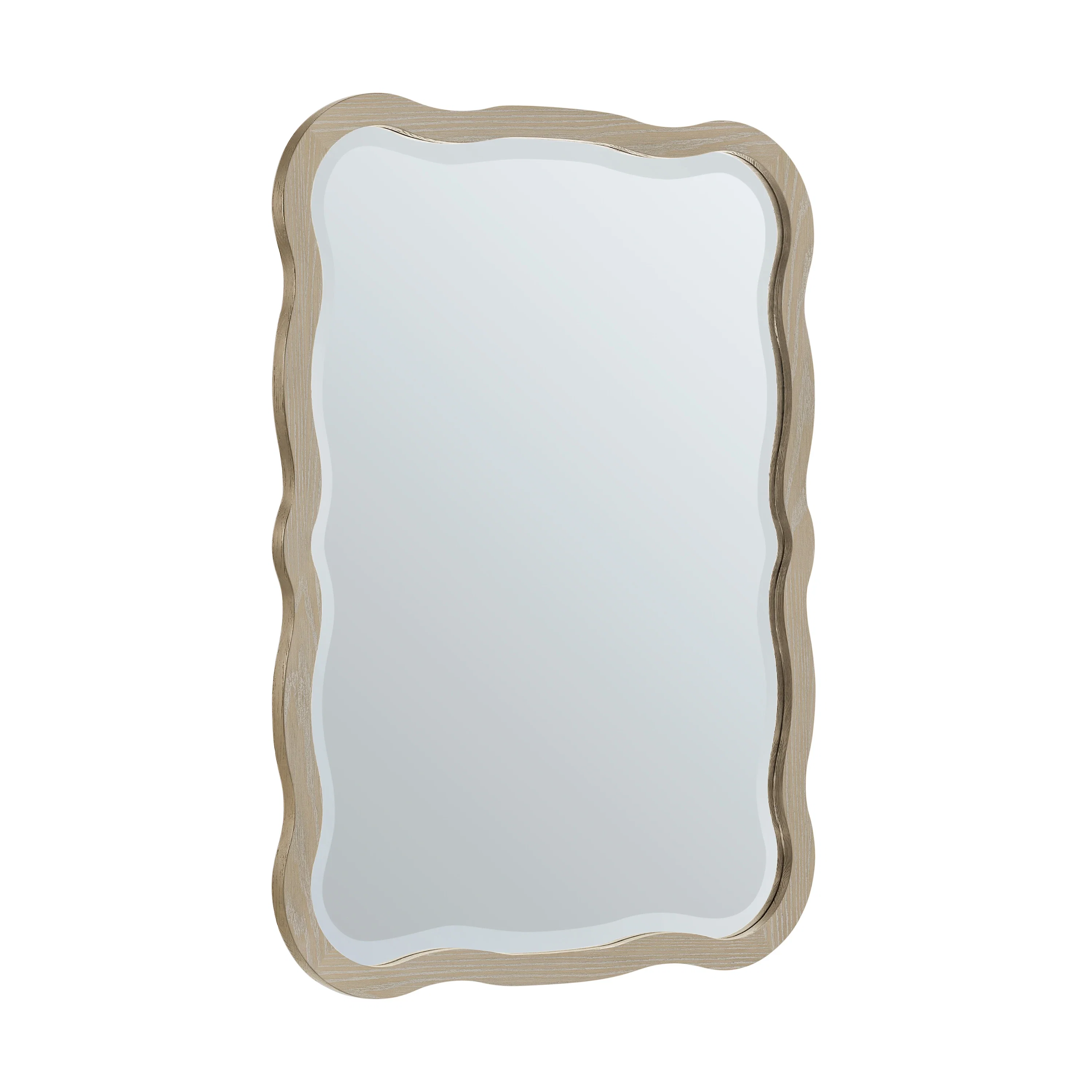 Rowyn Wavy 28" Mirror, Natural