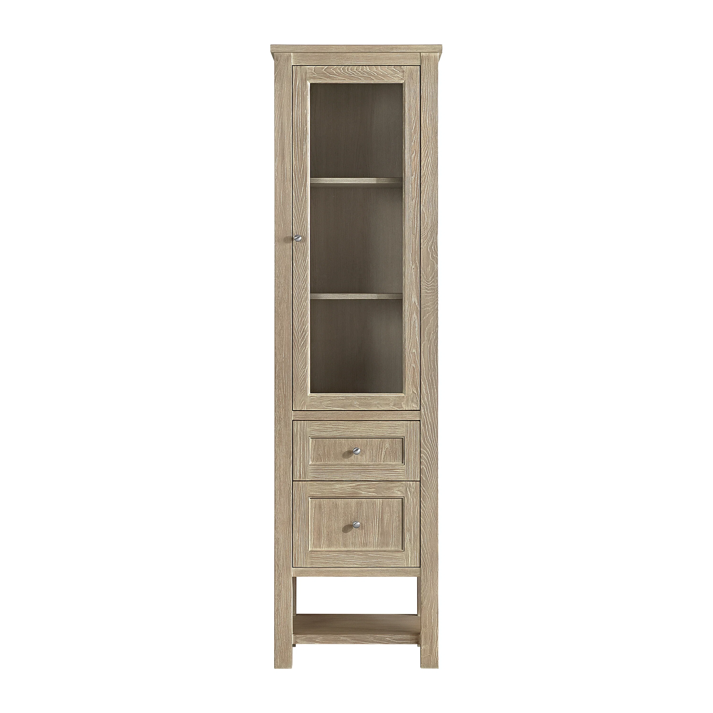 Breckenridge Linen Cabinet, Whitewashed Oak