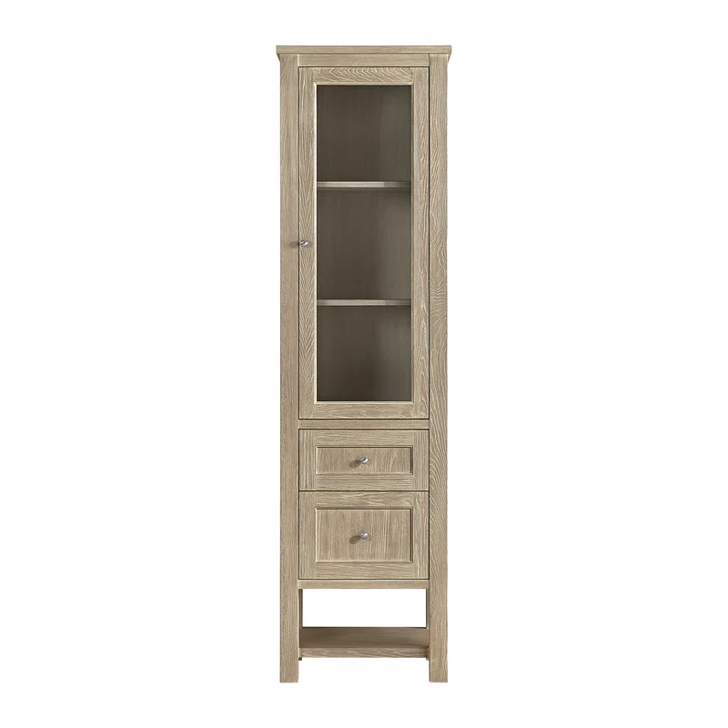 Breckenridge Linen Cabinet, Whitewashed Oak