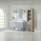 Breckenridge Linen Cabinet, Whitewashed Oak