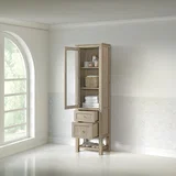 Breckenridge Linen Cabinet, Whitewashed Oak