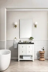 Breckenridge 30" Single Vanity, Bright White, w/ 3 CM Phantome Eclos Top