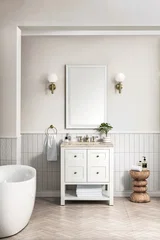 Breckenridge 30" Single Vanity, Bright White, w/ 3 CM Tajnar Eclos Top