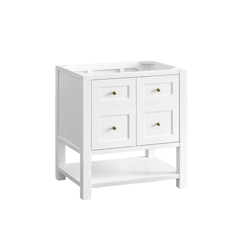 Breckenridge 30" Single Vanity Cabinet, Bright White