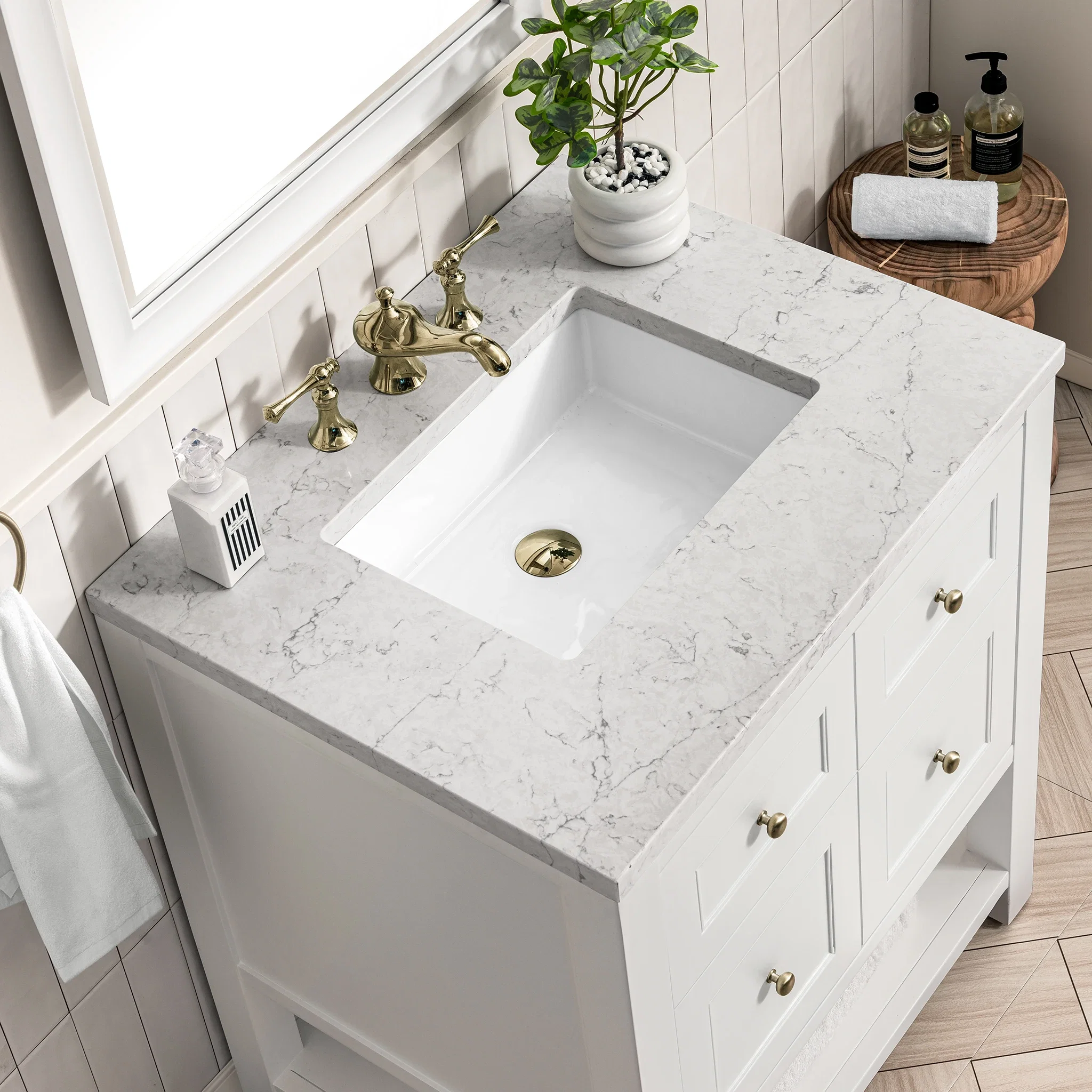 Breckenridge 30" Single Vanity Cabinet, Bright White